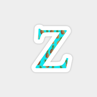 Zeta Pineapple Letter Sticker